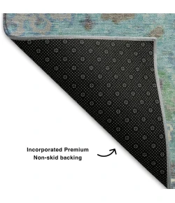 Addison Mayfield Teal AMF2013 - 8ft. Round Rug