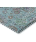 Addison Mayfield Teal AMF2013 - 8ft. Round Rug