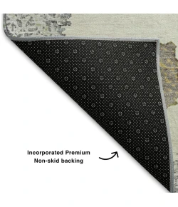 Addison Mayfield Gray AMF2014 - 8ft. Round Rug
