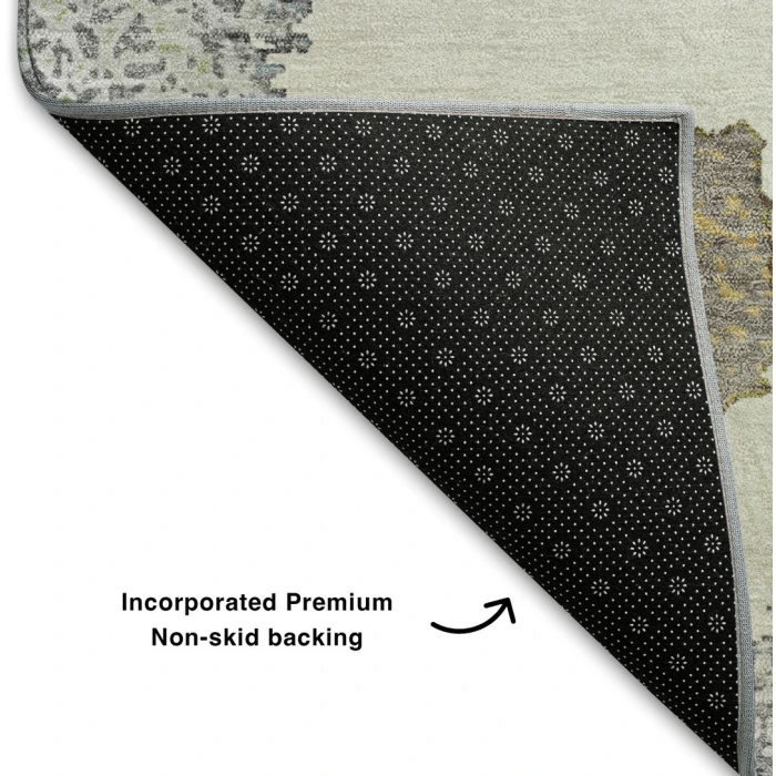 Addison Mayfield Gray AMF2014 - 8ft. Round Rug