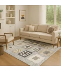Addison Mayfield Gray AMF2014 - 8ft. Round Rug