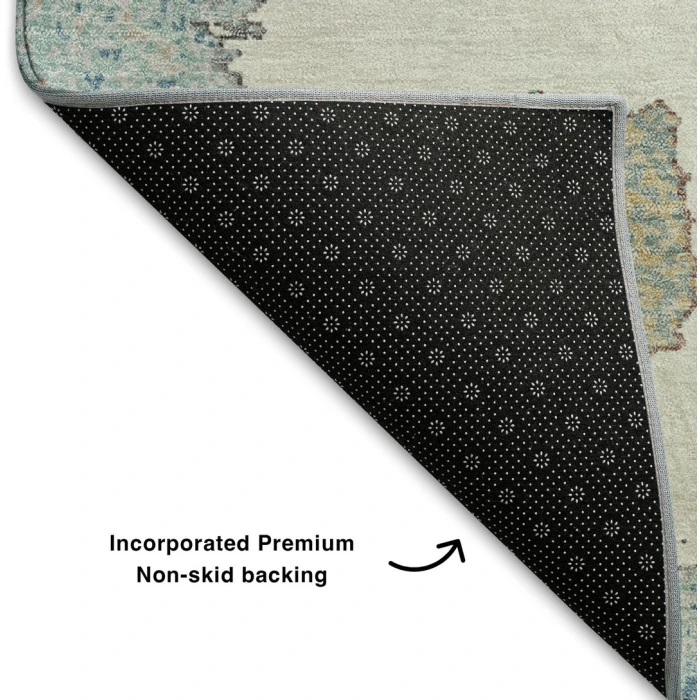 Addison Mayfield Teal AMF2014 - 8ft. Round Rug