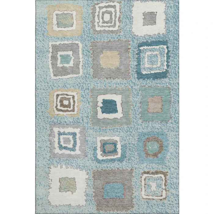 Addison Mayfield Teal AMF2014 - 8ft. Round Rug