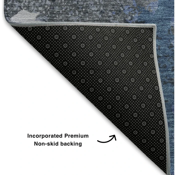 Addison Mayfield Blue AMF2015 - 8ft. Round Rug
