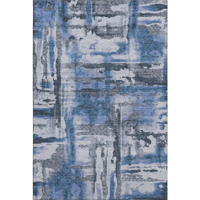 Addison Mayfield Blue AMF2015 - 8ft. Round Rug