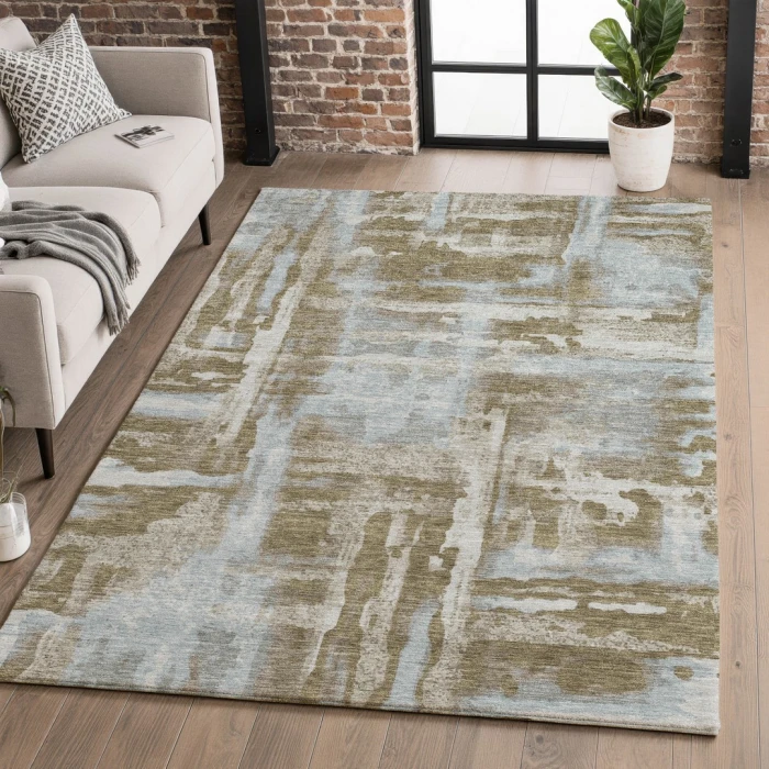 Addison Mayfield Brown AMF2015 - 8ft. Round Rug