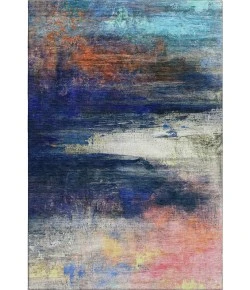 Addison Mayfield Blue AMF2016 - 8ft. Round Rug