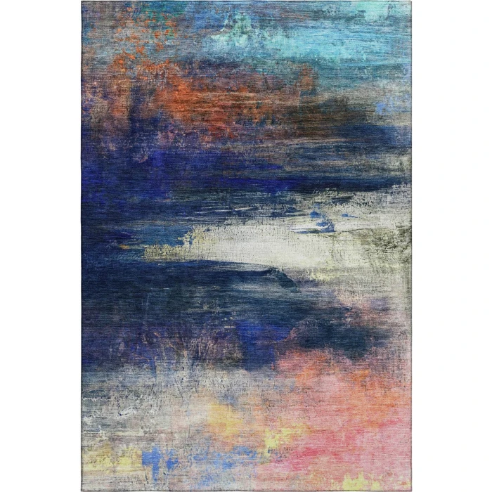 Addison Mayfield Blue AMF2016 - 8ft. Round Rug