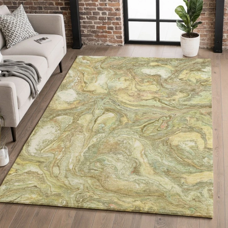 Addison Mayfield Gold AMF2017 - 8ft. Round Rug
