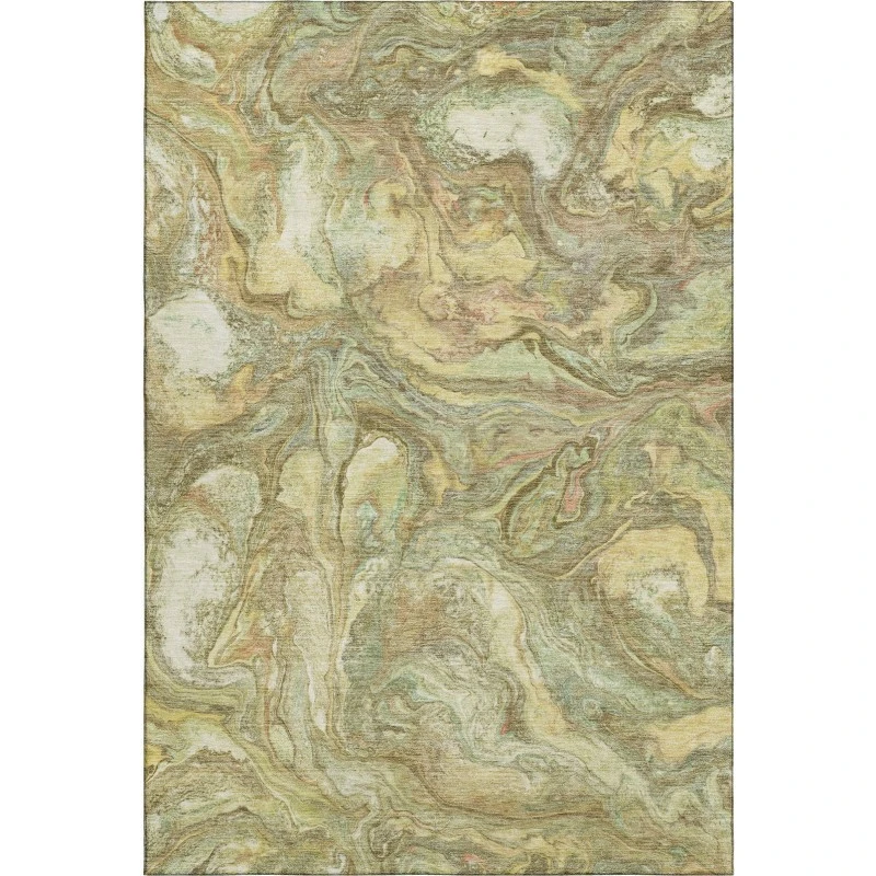 Addison Mayfield Gold AMF2017 - 8ft. Round Rug