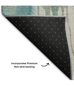 Addison Mayfield Teal AMF2019 2ft. 3in. x 7ft. 6in. Rect. Rug