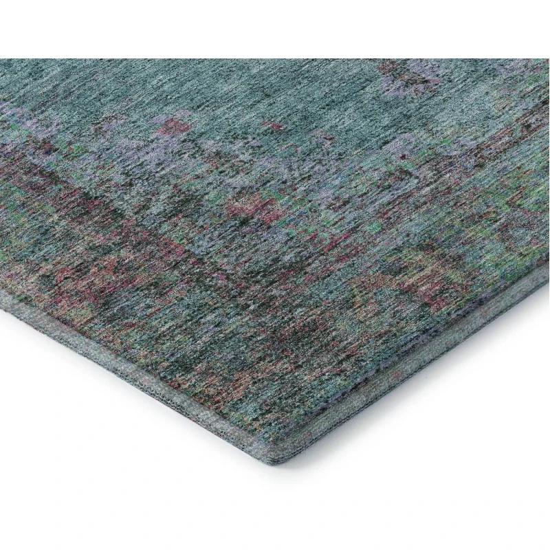 Addison Mayfield Teal AMF2021 - 8ft. Round Rug