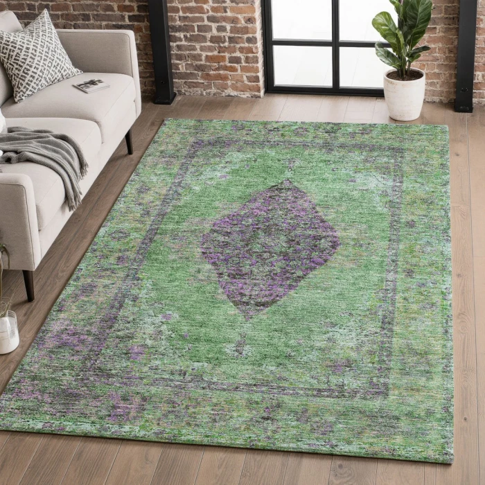 Addison Mayfield Green AMF2021 2ft. 3in. x 7ft. 6in. Rect. Rug