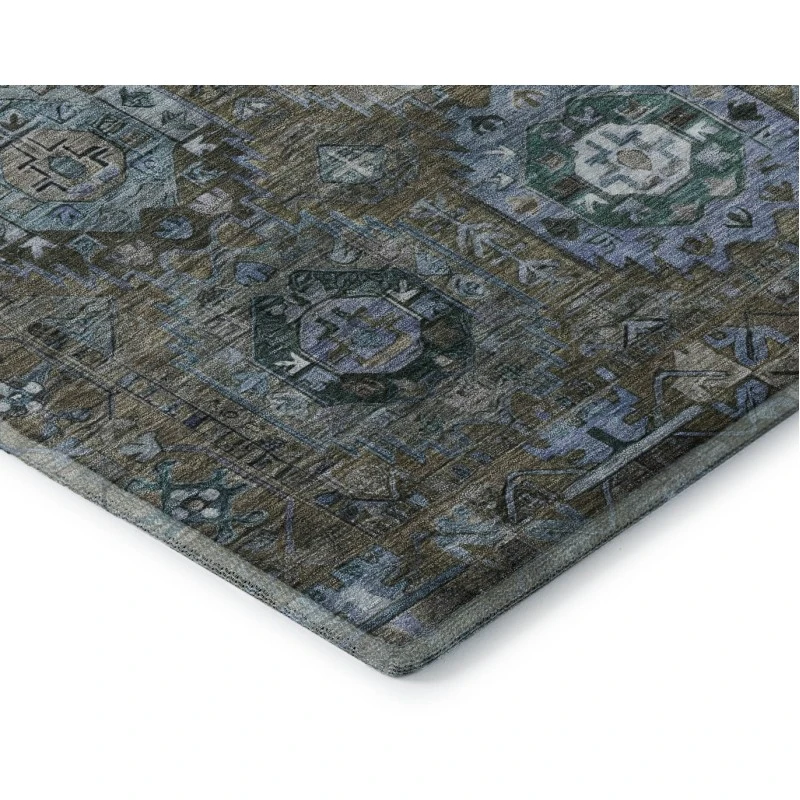 Addison Mayfield Brown AMF2024 - 8ft. Round Rug