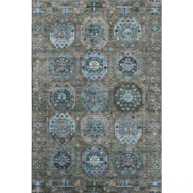 Addison Mayfield Brown AMF2024 - 8ft. Round Rug