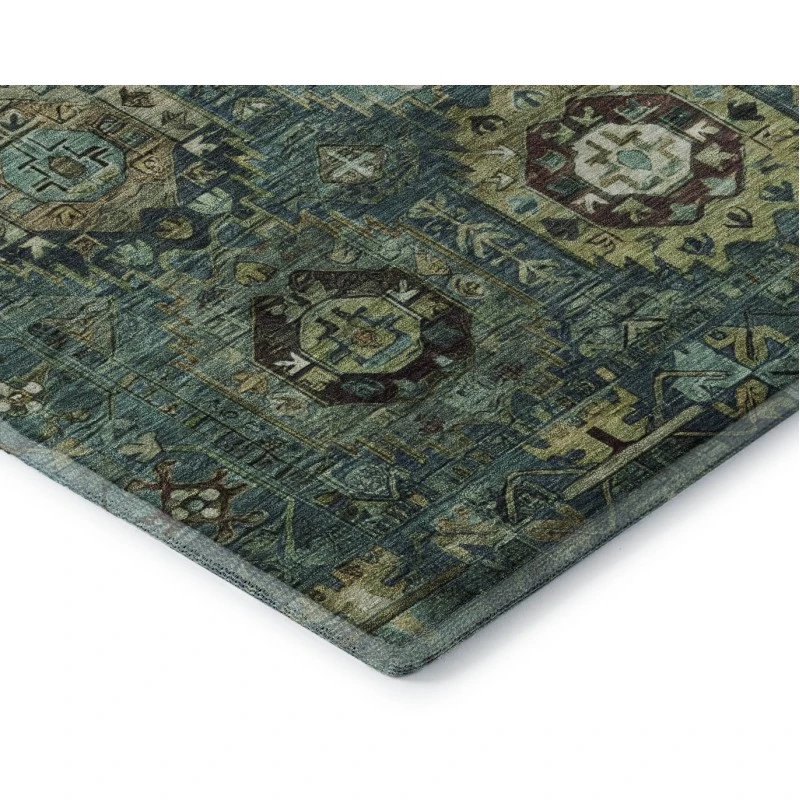 Addison Mayfield Teal AMF2024 - 8ft. Round Rug