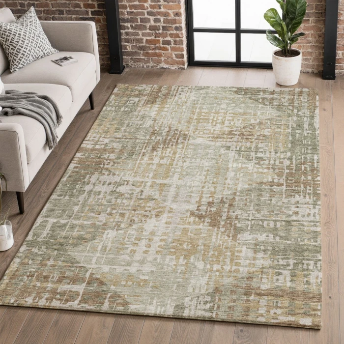 Addison Mayfield Green AMF2026 - 8ft. Round Rug