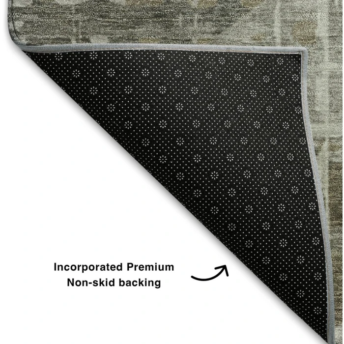Addison Mayfield Gray AMF2026 - 8ft. Round Rug