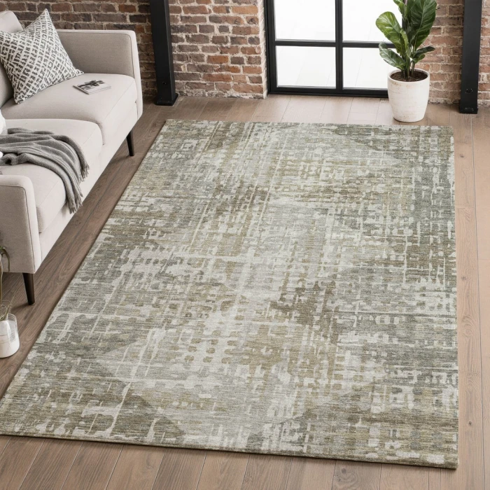 Addison Mayfield Gray AMF2026 - 8ft. Round Rug
