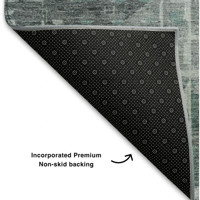 Addison Mayfield Teal AMF2026 - 8ft. Round Rug
