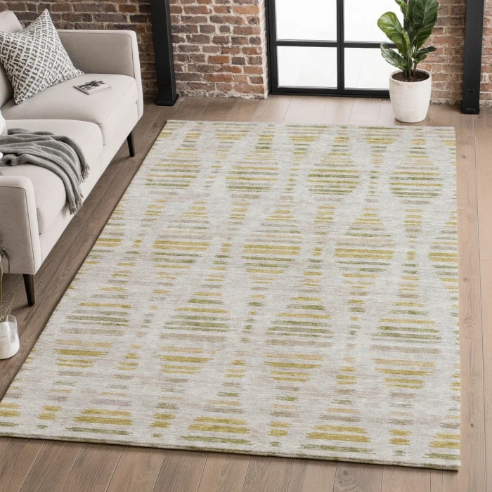 Addison Mayfield Ivory AMF2027 - 8ft. Round Rug
