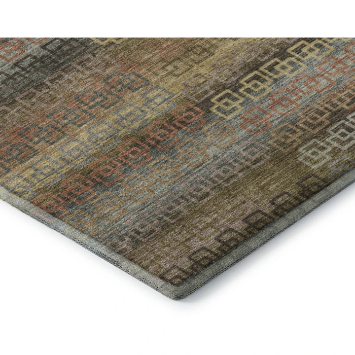 Addison Mayfield Brown AMF2029 - 8ft. Round Rug
