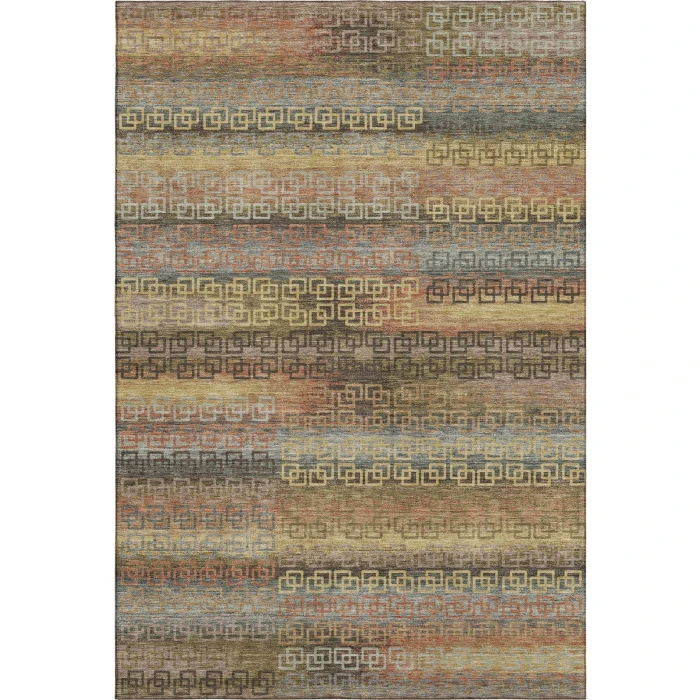 Addison Mayfield Brown AMF2029 - 8ft. Round Rug