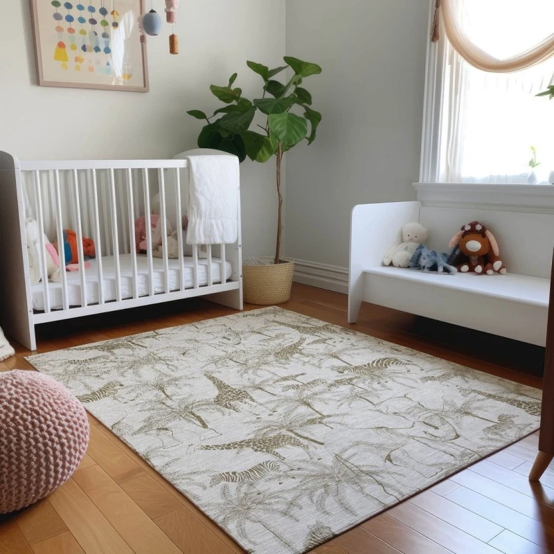 Addison Mayfield Gray AMF202 - 8ft. Round Rug