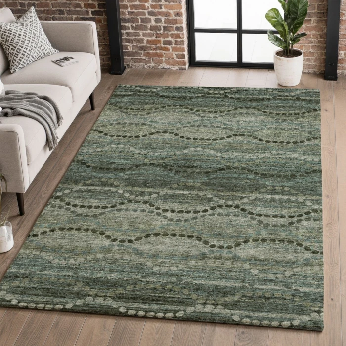 Addison Mayfield Green AMF2031 2ft. 3in. x 7ft. 6in. Rect. Rug