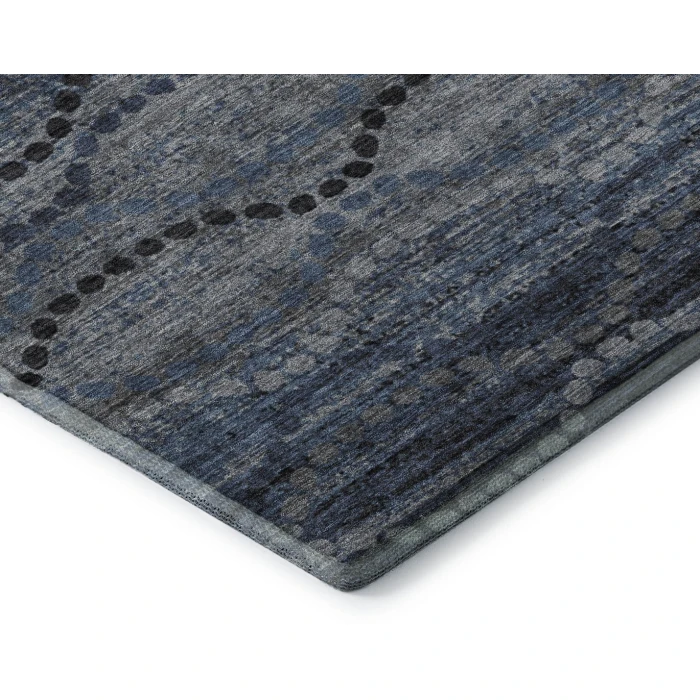 Addison Mayfield Blue AMF2031 - 8ft. Round Rug