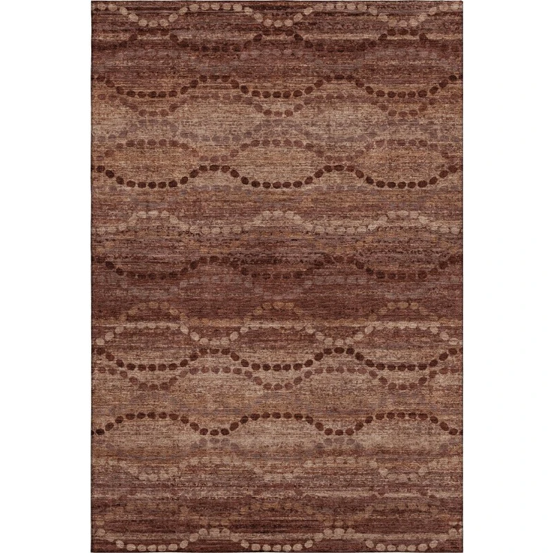 Addison Mayfield Orange AMF2031 - 8ft. Round Rug