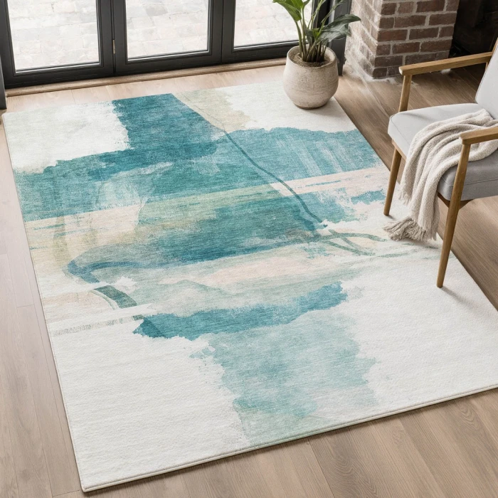 Addison Mayfield Teal AMF2033 9ft. x 12ft. Rect. Rug