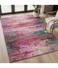 Addison Mayfield Pink AMF2035 - 8ft. Round Rug