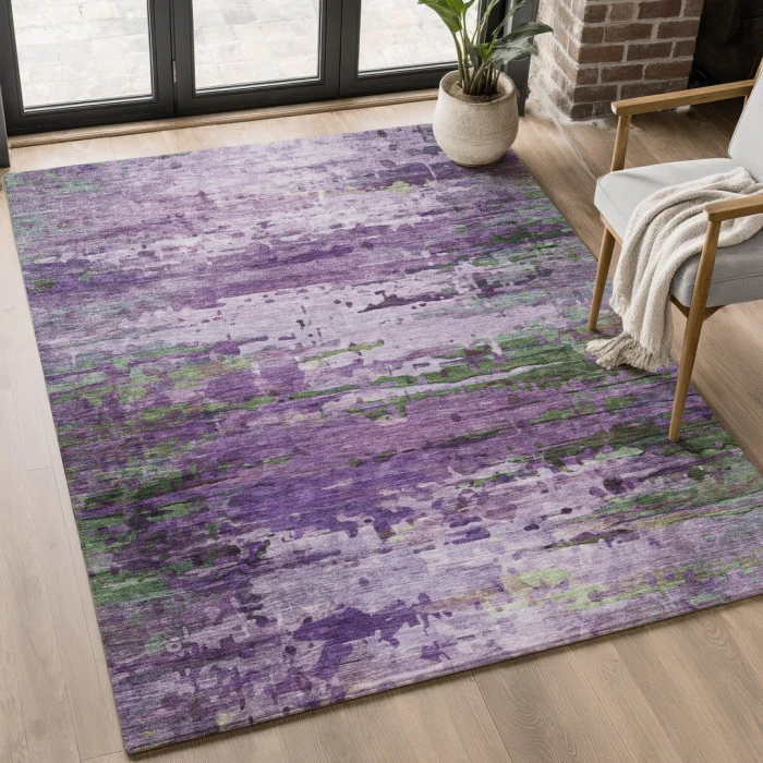 Addison Mayfield Purple AMF2035 2ft. 3in. x 7ft. 6in. Rect. Rug
