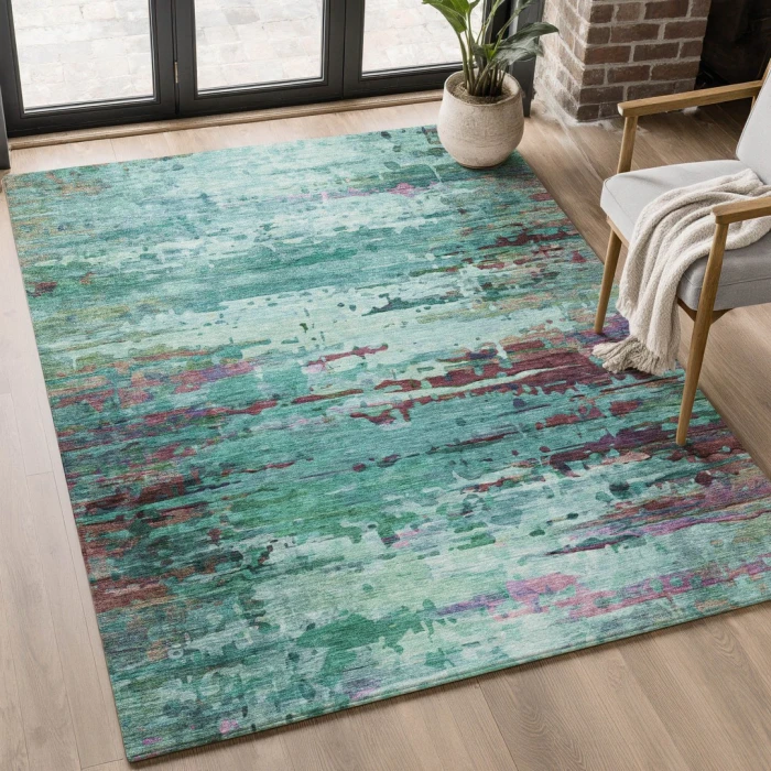 Addison Mayfield Teal AMF2035 2ft. 3in. x 7ft. 6in. Rect. Rug