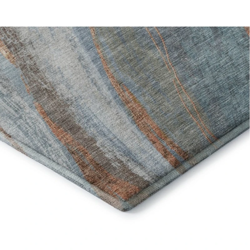 Addison Mayfield Blue AMF2036 - 8ft. Round Rug