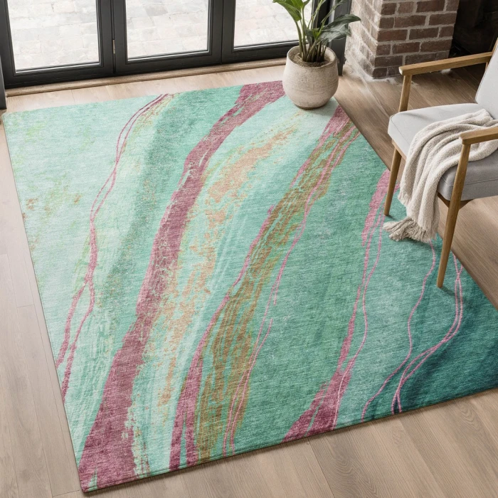 Addison Mayfield Green AMF2037 9ft. x 12ft. Rect. Rug