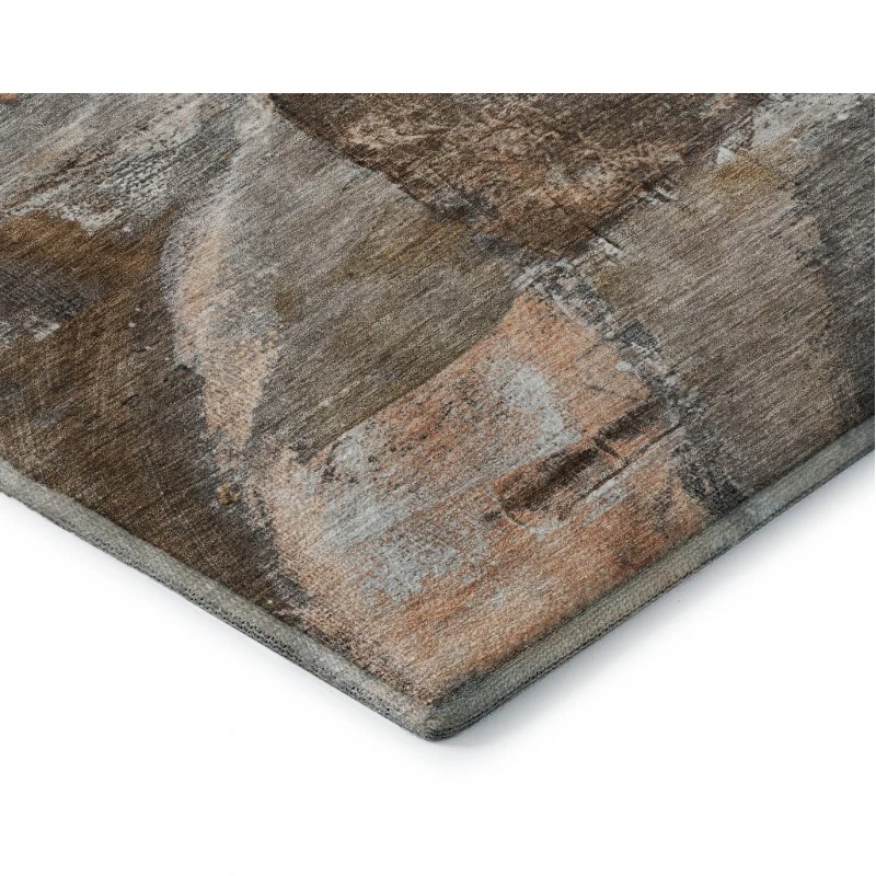 Addison Mayfield Brown AMF2039 - 8ft. Round Rug