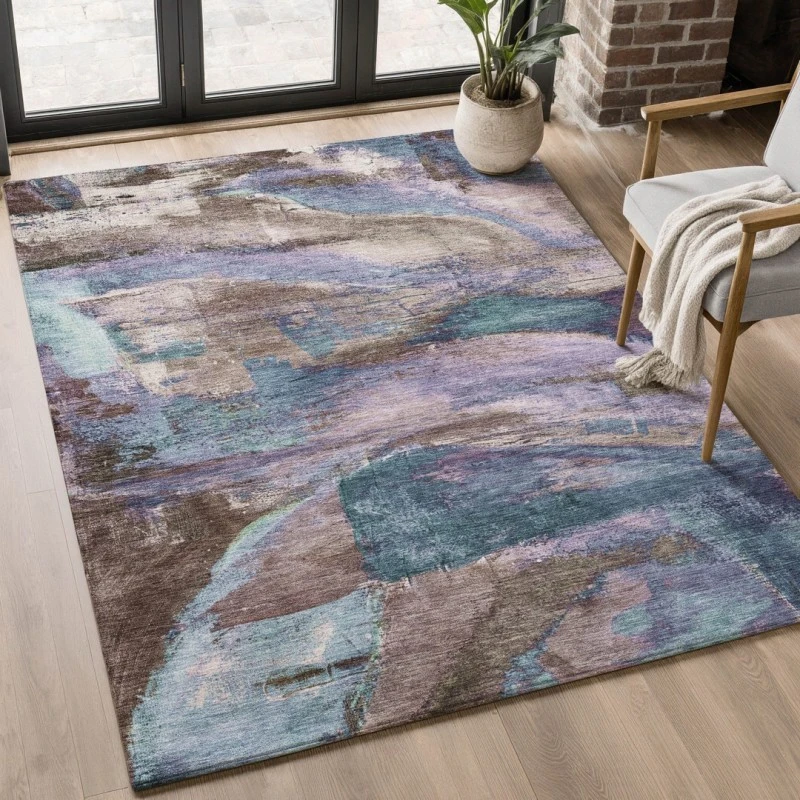 Addison Mayfield Brown AMF2040 - 8ft. Round Rug