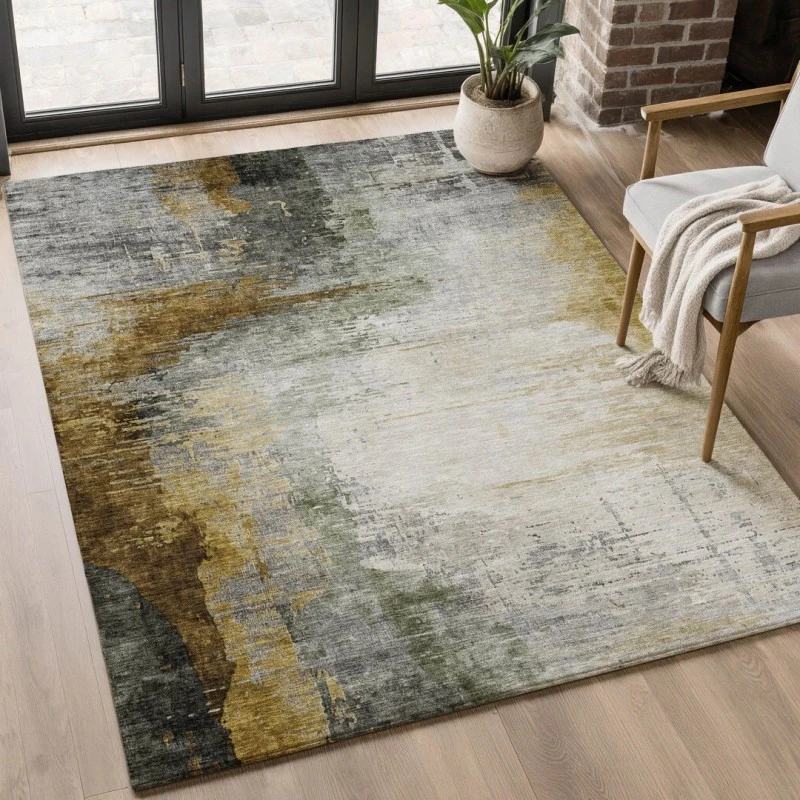Addison Mayfield Brown AMF2041 - 8ft. Round Rug