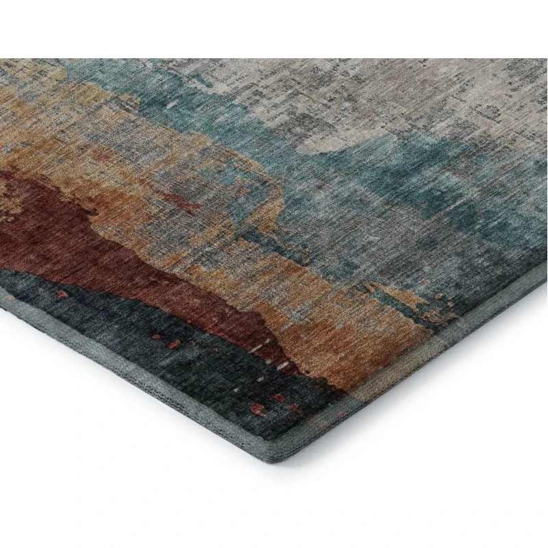 Addison Mayfield Teal AMF2041 - 8ft. Round Rug