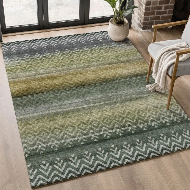 Addison Mayfield Green AMF2042 - 8ft. Round Rug
