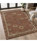 Addison Mayfield Orange AMF2045 - 8ft. Round Rug