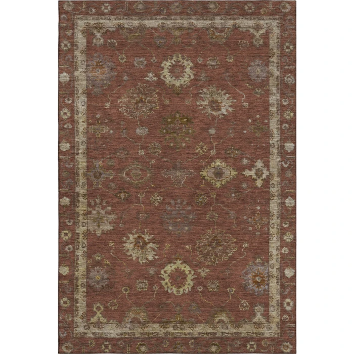 Addison Mayfield Orange AMF2045 - 8ft. Round Rug