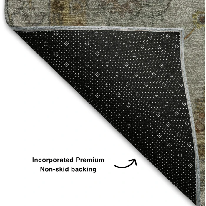 Addison Mayfield Brown AMF2045 - 8ft. Round Rug