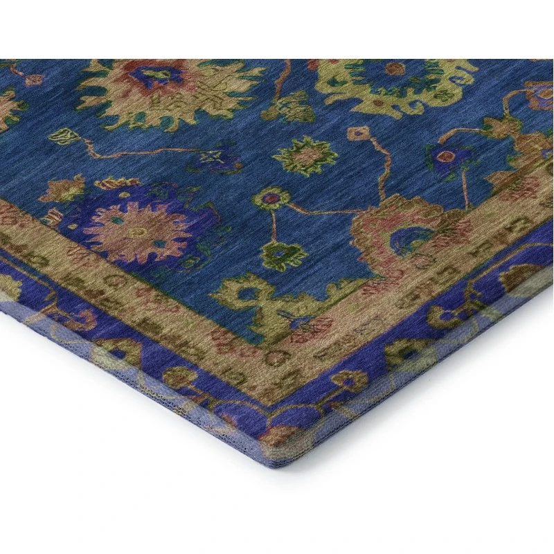 Addison Mayfield Blue AMF2046 - 8ft. Round Rug