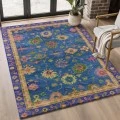 Addison Mayfield Blue AMF2046 - 8ft. Round Rug