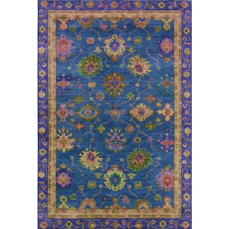 Addison Mayfield Blue AMF2046 - 8ft. Round Rug