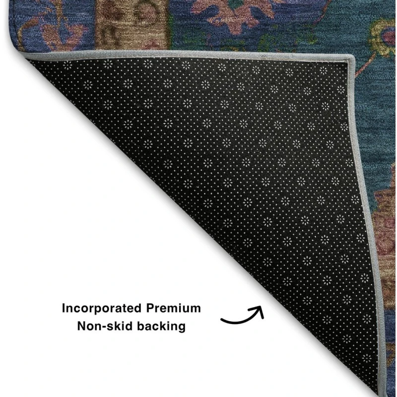 Addison Mayfield Teal AMF2046 - 8ft. Round Rug
