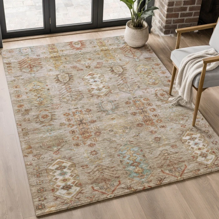 Addison Mayfield Brown AMF2047 2ft. 3in. x 7ft. 6in. Rect. Rug